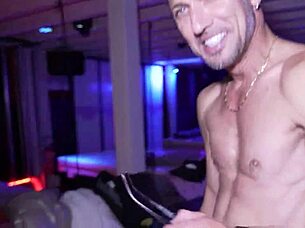 blonde and brunette milfs fucked raw behind scenes in wild swinger club orgy