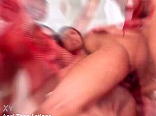 check out gemma leone's ass getting wrecked in wild lactating gangbang dp