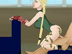 i surprise girlfriend in cammy cosplay then fuck her doggystyle outdoors