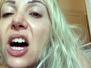 Cum All Over My Wet Blonde Milf Body Now