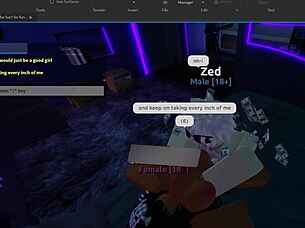 submissive roblox slut cums hard from deep backshots in thong