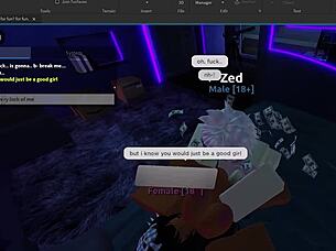 submissive roblox slut cums hard from deep backshots in thong