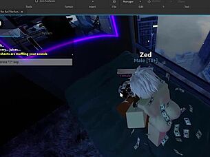 submissive roblox slut cums hard from deep backshots in thong