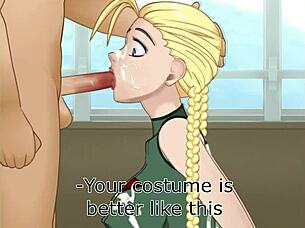 i surprise girlfriend in cammy cosplay then fuck her doggystyle outdoors