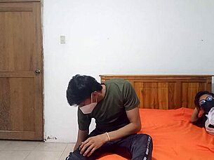 Horny latina student tempts with crazy dildo riding fantasy