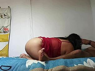 pregnant wife takes anal creampie 😈🔥💦
