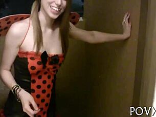 young beauty 18+ cums hard in intense pov pounding