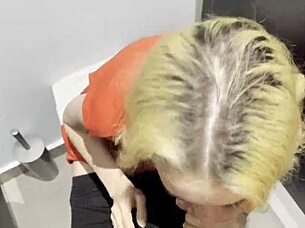 rough public toilet slut fuck for cash squirt fest