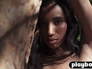 brookliyn poses huge natural tits for playboy