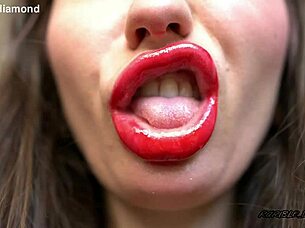 red lipstick goddess humiliates your nasty tongue
