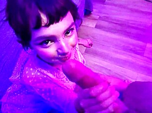 Cute alt teen fucks guy, mouth cum-filled
