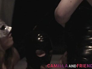 latex shemale fetish builds to explosive jizz climax