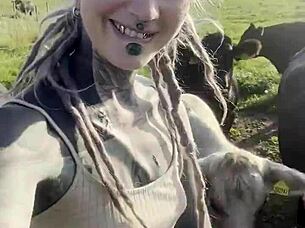 Country Girl Finds Peace Soaking in Nature's Sun