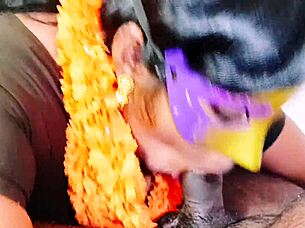 village aunty's sloppy blowjob and dirty talk cowgirl ride 🔥🍆