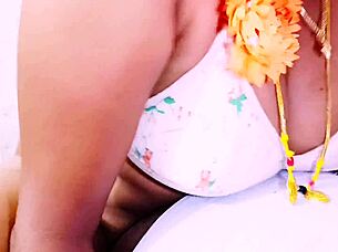 village aunty's sloppy blowjob and dirty talk cowgirl ride 🔥🍆