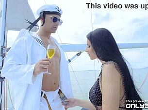 Nelly Kent's Hot Anal Action With Mugur On The Boat Cumshot