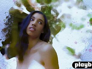 brookliyn poses huge natural tits for playboy