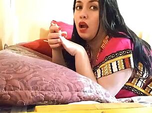 curvy indian wife takes rough anal from dominant lover in kitchen