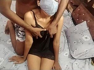 Desi indian couple explodes in first time sex!