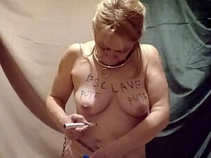 Slave Gagging Masturbation Blowjob Training French Whore