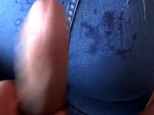 big cock hits my ass while resting then mutual masturbation