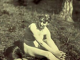 bold vintage lesbians reveal hairy group secrets in retro play