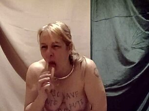Slave Gagging Masturbation Blowjob Training French Whore