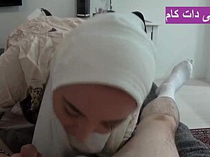 big ass iranian hijab beauty sneaks hardcore pounding