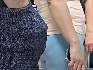 Amateur Girl Handjobs Stranger Guy To Ejaculation In Crowded Bus