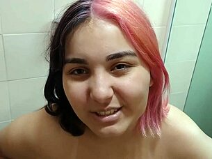 PREGNANT NINFETINHA PISSES EXHIBITING HER HUGE BELLY