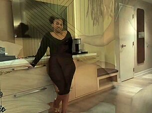 guest can't resist tall dreadhead's big black cock pounding