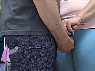 Amateur Girl Handjobs Stranger Guy To Ejaculation In Crowded Bus