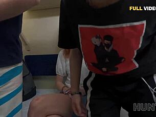 Russian Redhead Stranger's Juicy Pussy Gets Roughly Fucked After Train Pickup