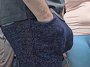 Amateur Girl Handjobs Stranger Guy To Ejaculation In Crowded Bus