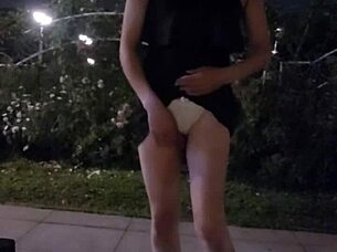 ting xuan spotted in heels at the outdoor community garden