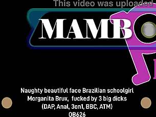 naughty brazilian morganita takes dap anal from three bbc guys