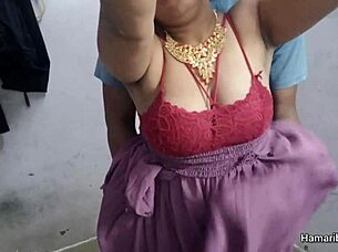 Sexy Indian babe loves hard sex in gown 🔥😍