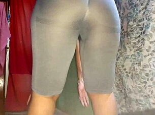 My Heart Races Watching This Curvy Brunette's Massive Ass Workout