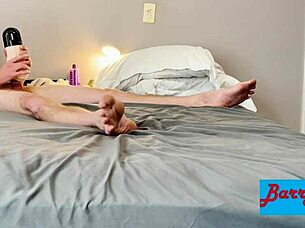 jack off with this vibrating sucking toy on monster cock 😍💦