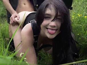 cute miqote cosplay slut fucked hard outdoors