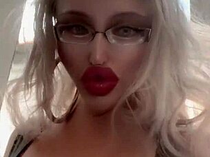 Sissy, worship my lips glasses nails now?