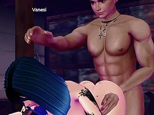 vanesi gets fucked hard like a total slut in wild session
