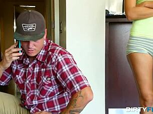 Cable Guy Brutally Fucks and Chokes Teen Sabrina Banks Hard!