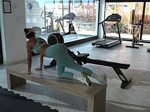 Gym Temptress Bubble Butt Seduces Trainer