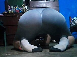 My Heart Races Watching This Curvy Brunette's Massive Ass Workout