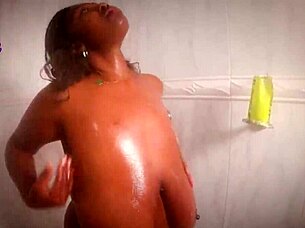 i showered with naughty latina, slammed cock deep in her fat ass