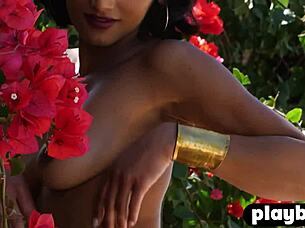 All Natural Milf Angel Constance Poses Naked Outdoors!