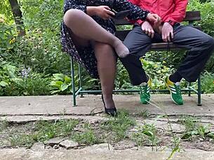 i unload thick cum all over her sexy high heels