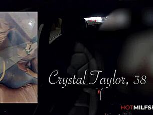 milf crystal taylor's first on-camera fuck explodes in real orgasm 😍💦