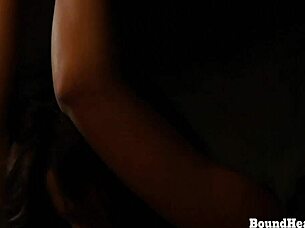 Betrayed in bath bondage one whipped into lesbian slave submission